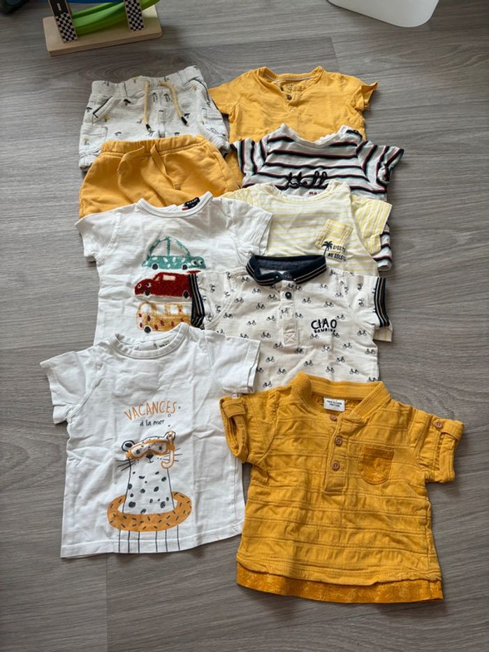Lot vêtements été bébé garçon 9 mois - photo numéro 3