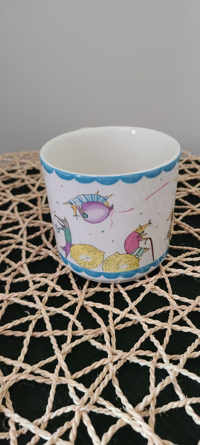 Tasse vintage « Nice Mice » - Fabriquée en Angleterre - Illustration animalière fantaisiste - Tasse - photo numéro 3