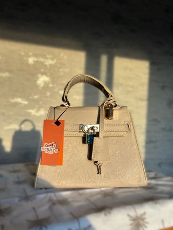 Sac beige Hermès