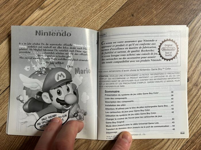 🕹️ Manuel d'Instructions Original - Nintendo Game Boy Color (EUR) 🕹️ - photo numéro 5
