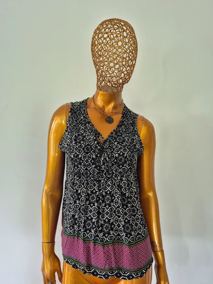 Blouse Sans Manches Multicolore Femme Taille L/40