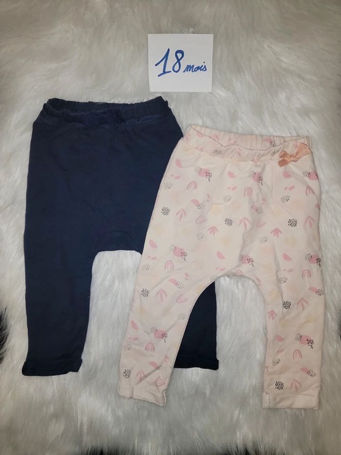Lot leggings sarouels 18 mois