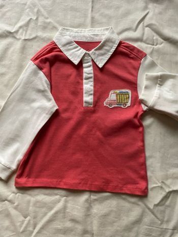 Polo coton laches longues bicolore