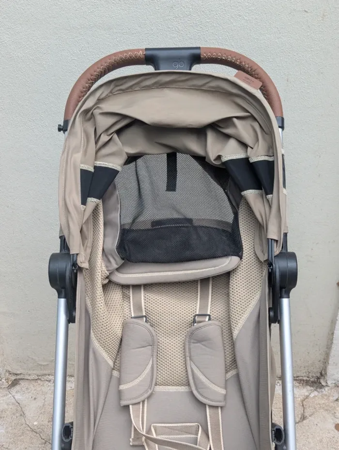 Poussette compacte gb Qbit+ All-City beige – pliable, légère, urbaine - photo numéro 3