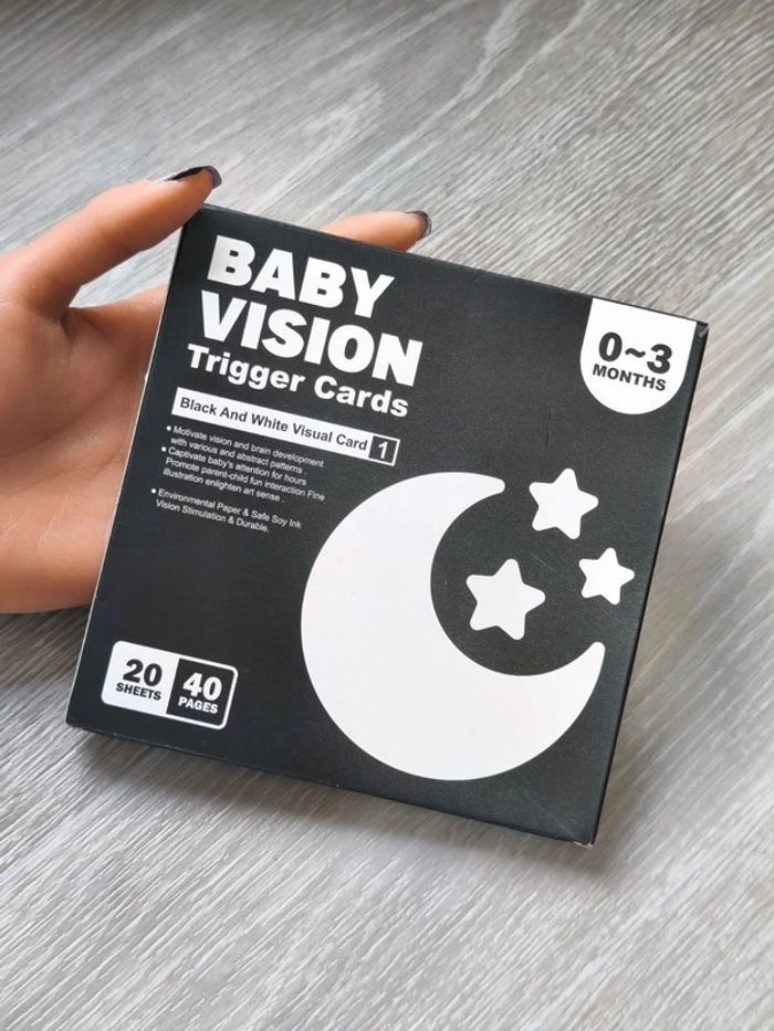 Cartes de stimulation visuelle pour bébé