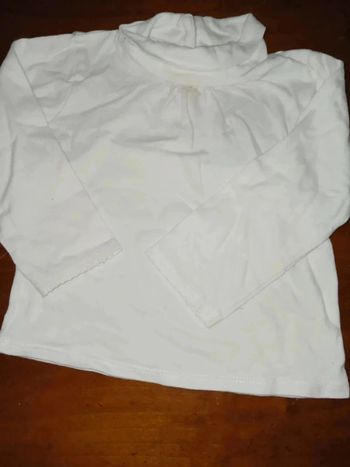 Sous pull blanc 12 mois du pareil au même