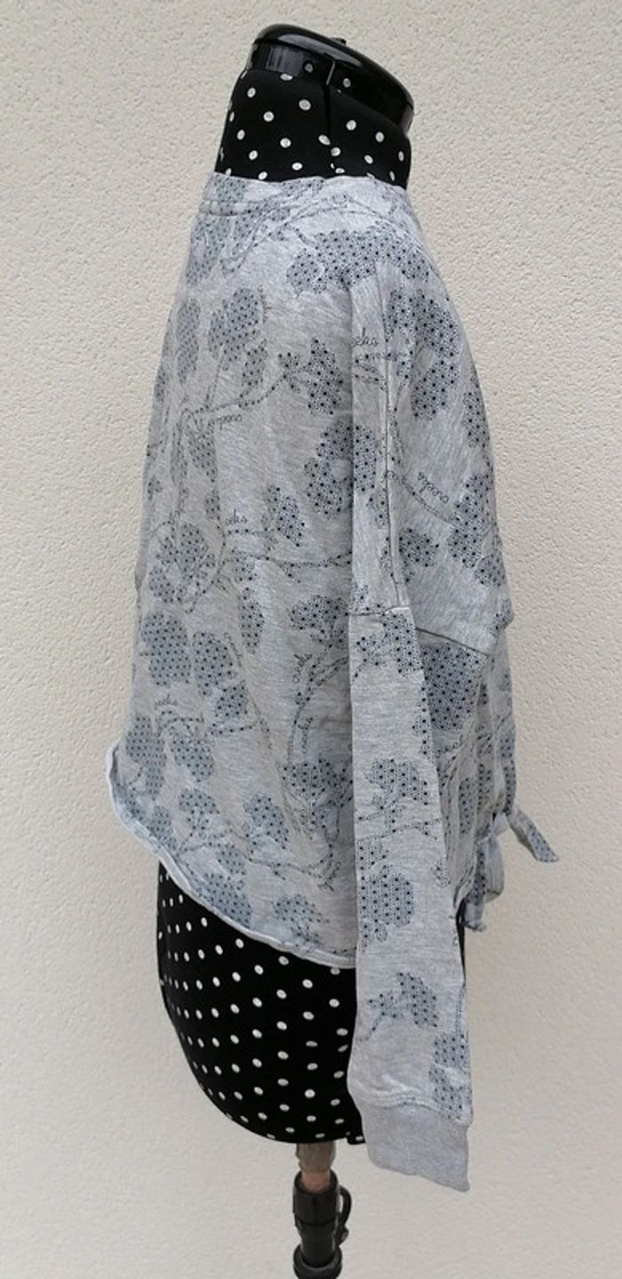 Sweat court gris bleu marine taille M Creeks - photo numéro 5