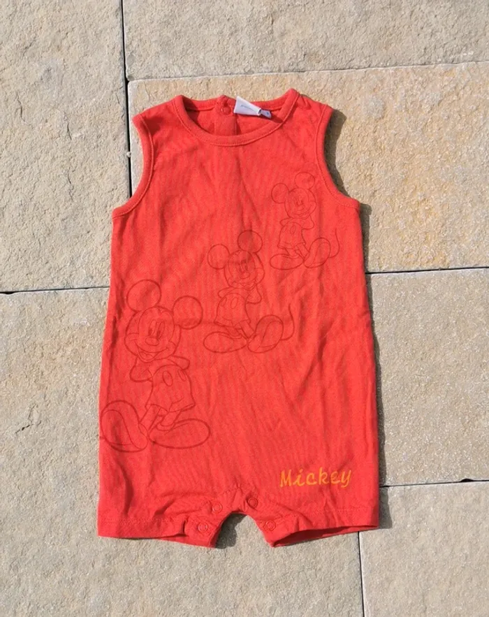 Grenouillère été disney mickey 6 mois