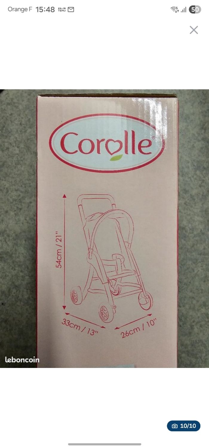 Pousette jouet bebe neuve Corolle 30€ - photo numéro 3