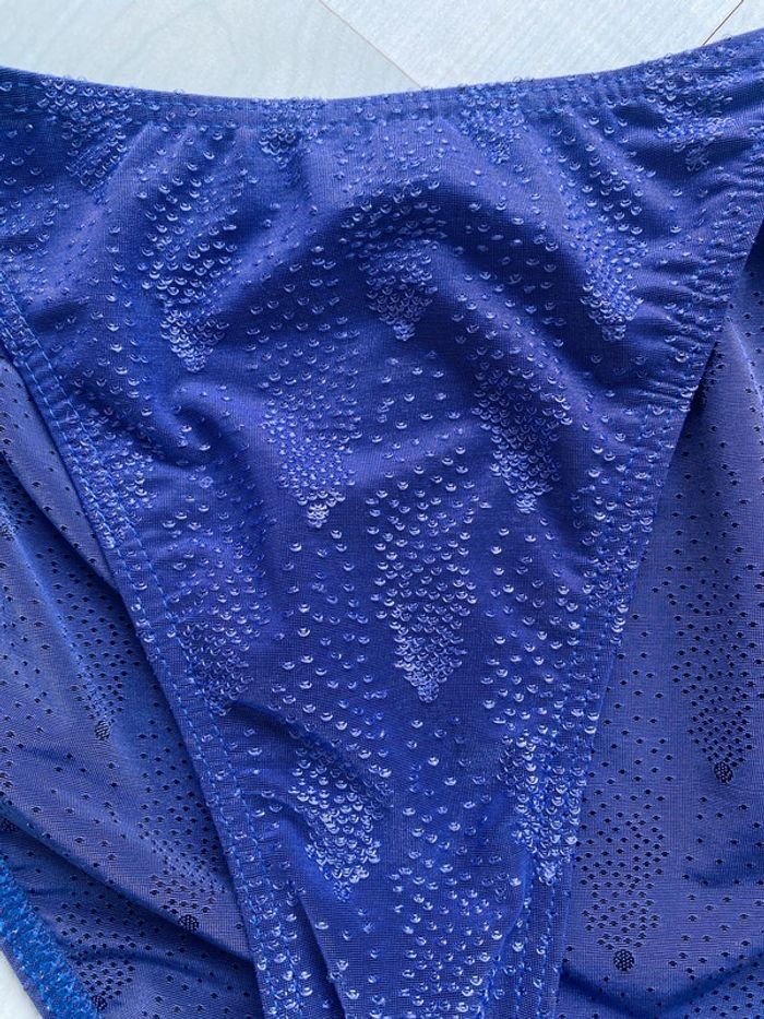 Bas de maillot de bain bleu footprints taille S - photo numéro 2