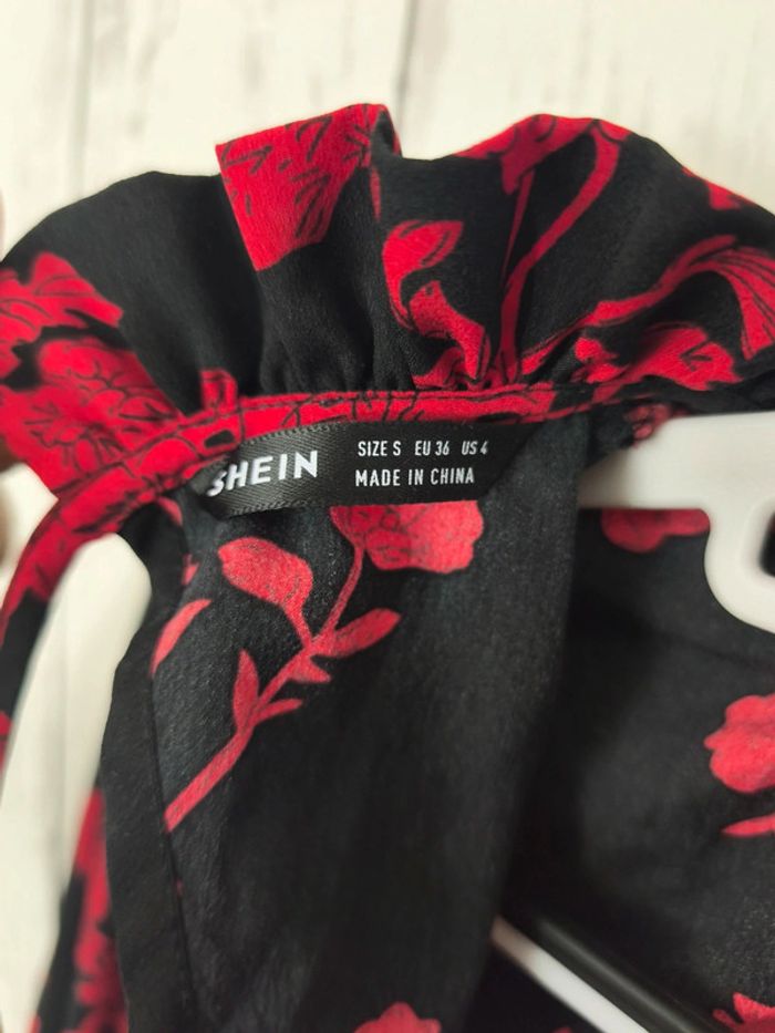 Robe rouge et noir Shein femme S - photo numéro 6