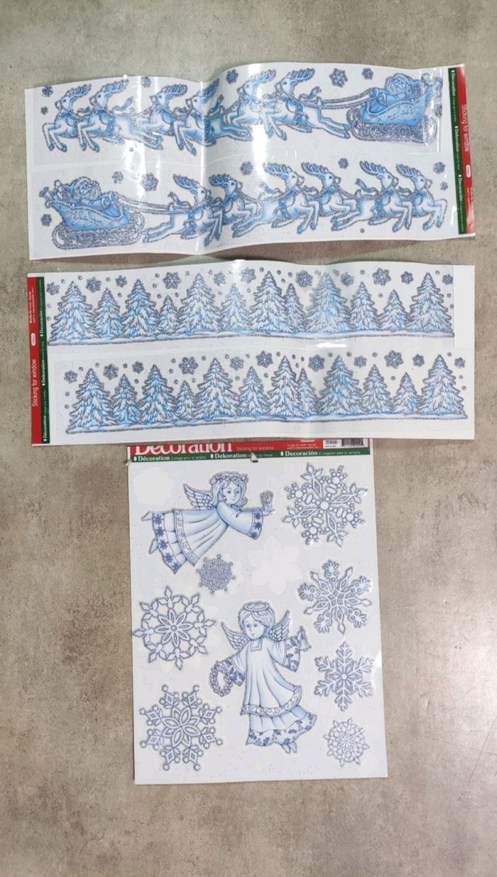 Stickers décoration de Noël pour fenêtre