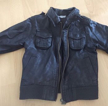 Veste garçon imitation cuir