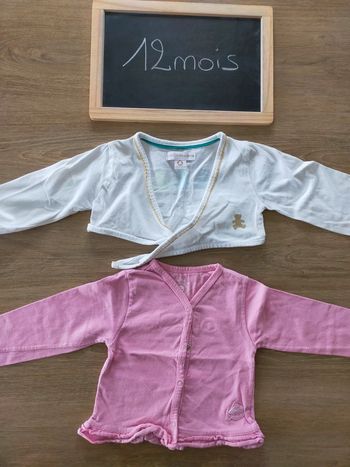 Gilets fille taille 12mois