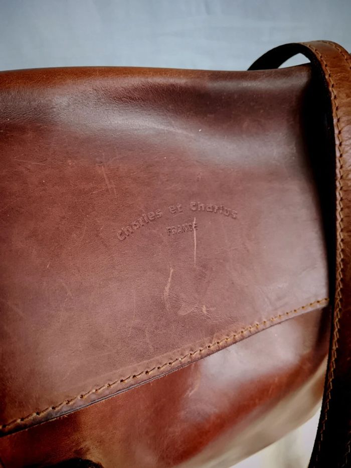 Cabas a Rabat cuir taurillon | Charles et Charlus - photo numéro 3
