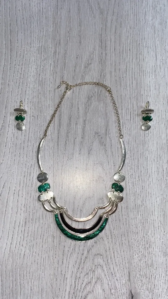 Parure Collier et boucles d’oreilles