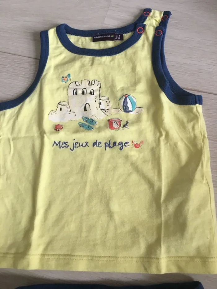 Ensemble short t-shirt 18 mois sergent major - photo numéro 4