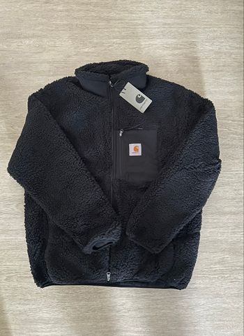 Carhartt WIP Veste polaire sherpa noir - unisexe tendance streetwear