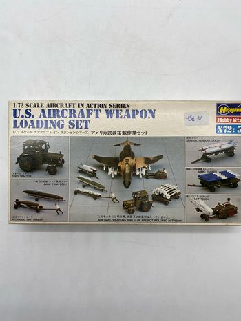 Maquette Hasegawa  us aircraft weapon Loading set