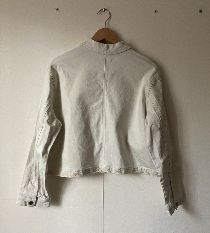 Veste en jeans denim brodée - photo numéro 2