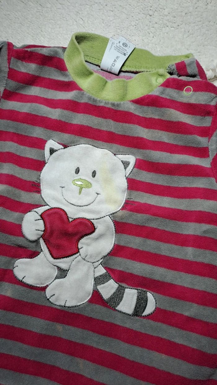 💚Ensemble bébé 2 pièces – Chat   – Taille 18 mois - photo numéro 3