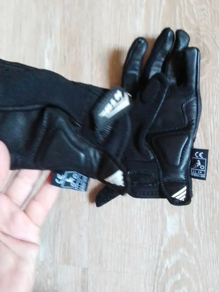 Gant de moto enfant mixte noir blh 6 ans - photo numéro 11
