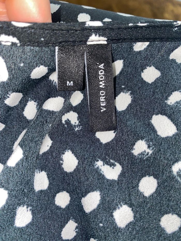 Jolie Robe Porte Feuille Imprimée Avec Volant Taille M - photo numéro 7