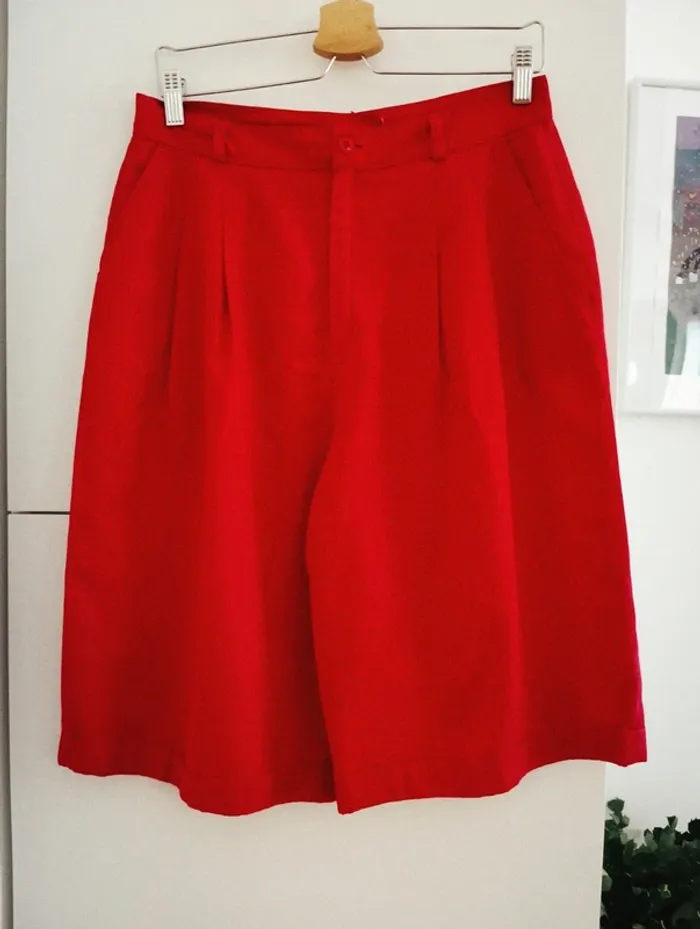Bermuda rouge vintage - photo numéro 3