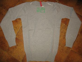 PULL FIN GRIS CLAIR "H&M" - TAILLE 36 - n°01