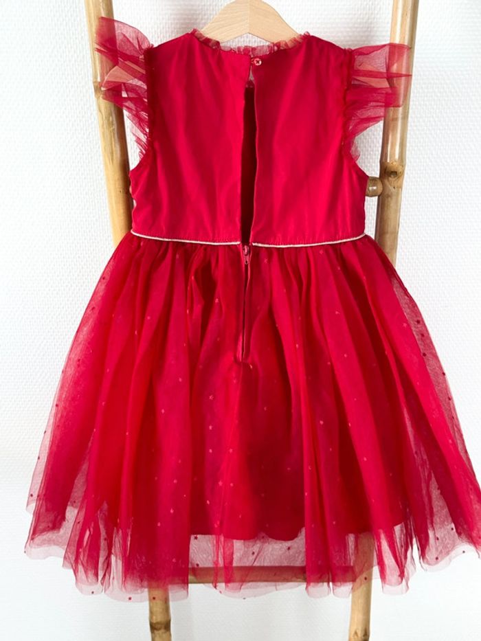 Robe de soirée, robe de cérémonie, robe d’anniversaire rouge Tape à l’œil Taille 5 ans - photo numéro 3