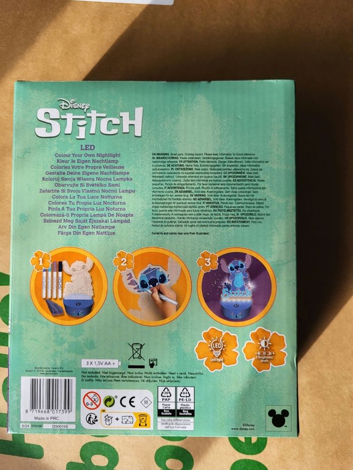 Veilleuse à led stitch à colorier - photo numéro 2