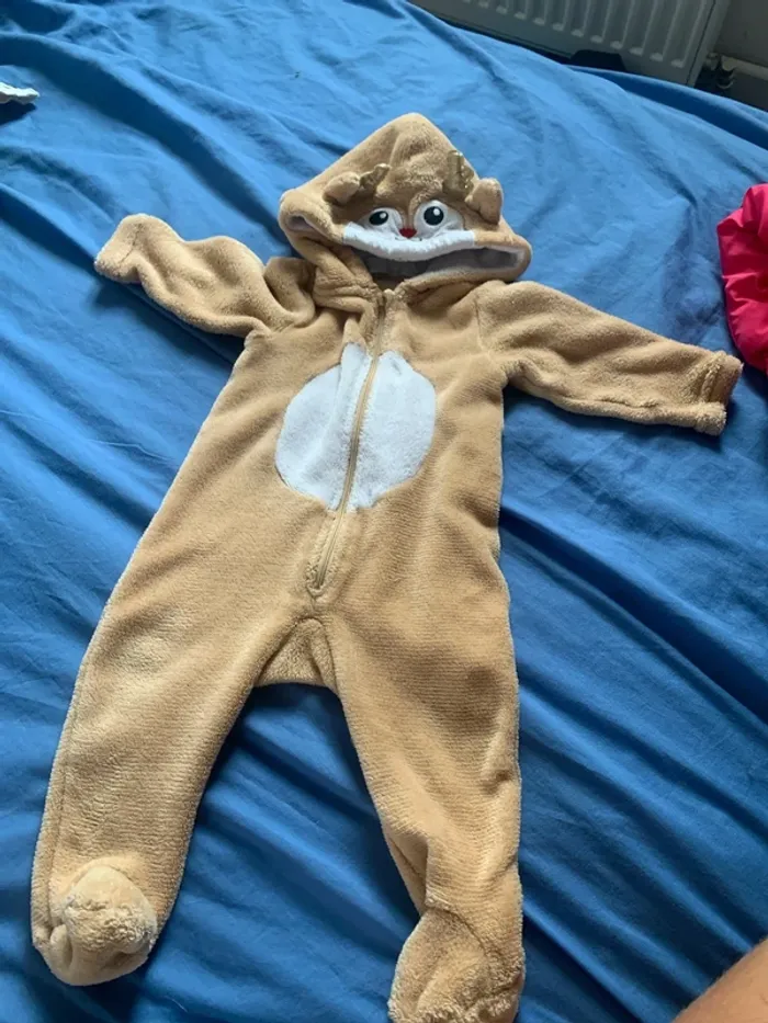 Pyjama combinaison chaude hiver Rennes cerf noël