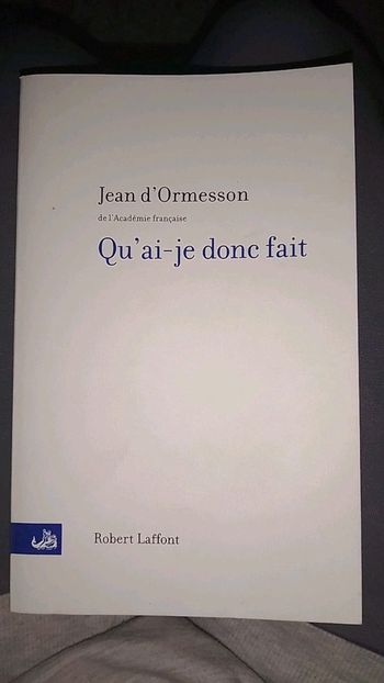 Livre Jean d'Ormesson