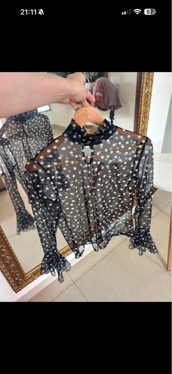 Blouse à pois