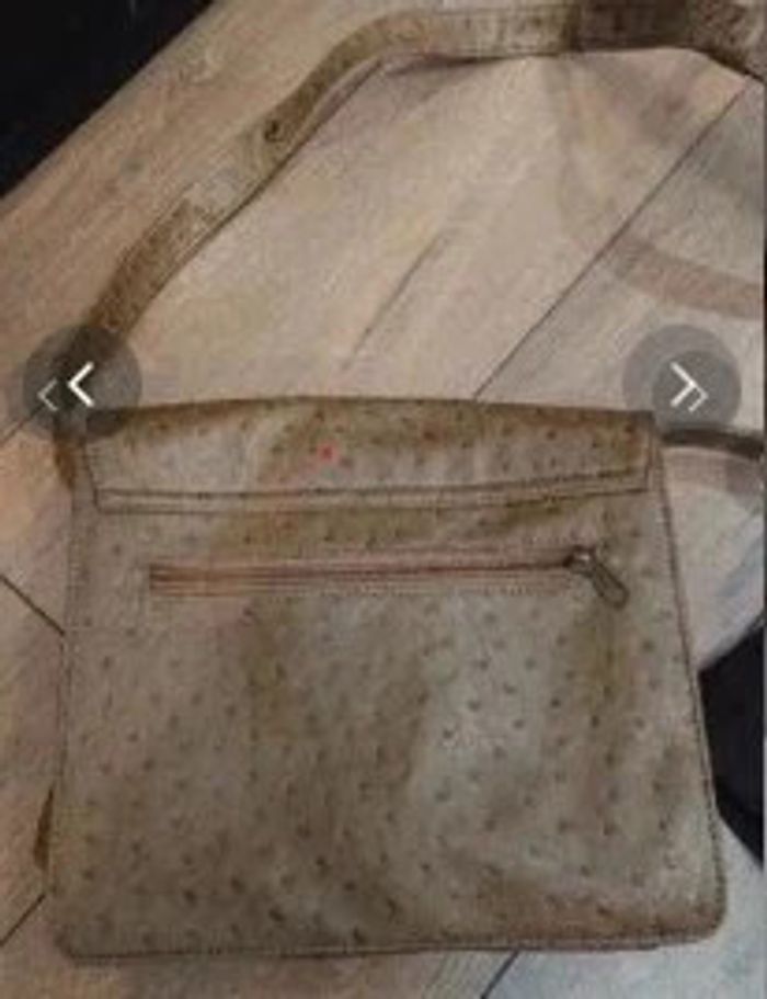 Sac bandoulière nice things neuf Camel cuir - photo numéro 2
