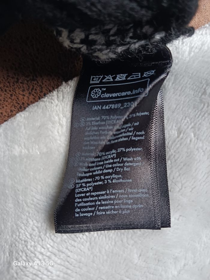 Robe couleur noire et blanche, Esmara - photo numéro 2