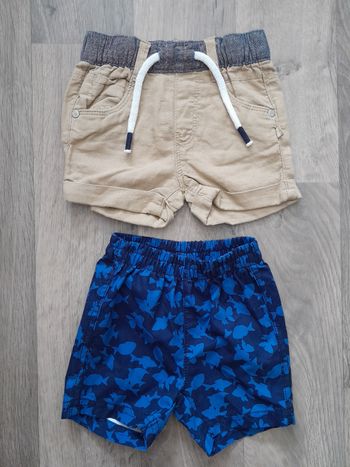 Lot 2 shorts bébé