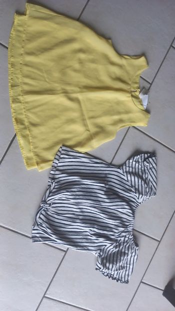 Lot de 2 hauts fille 7 / 8 ans lefties tbe