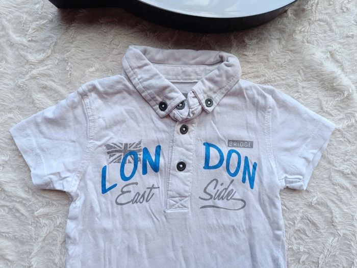 Polo manches courtes Garçon 2 ans London In Extenso 100% coton - photo numéro 3