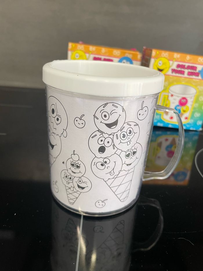 Lot de 2 mugs à colorier - photo numéro 7