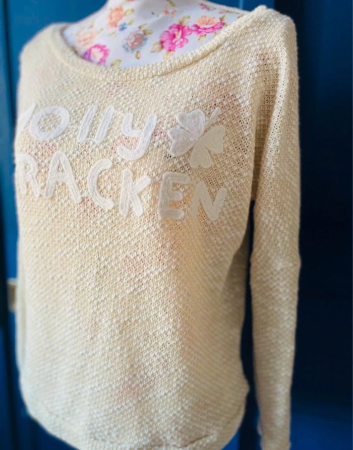 🌸 Pull léger Molly Bracken Blanc & Doré – Ultra doux 💕 - photo numéro 2