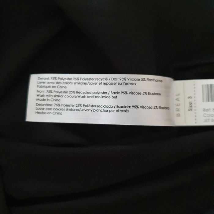 Caraco noir taille 3 (40) en V devant et derrière Breal - photo numéro 7