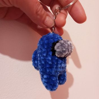 Porte-clés Among Us au crochet
