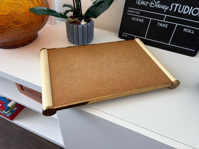 Plateau de service parchemin miroir art deco - bon état - photo numéro 7