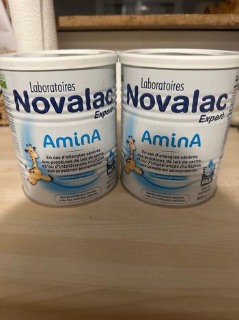 Lait novalac Amina dès la naissance