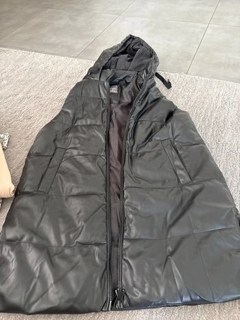 Veste similicuir manche court taille L