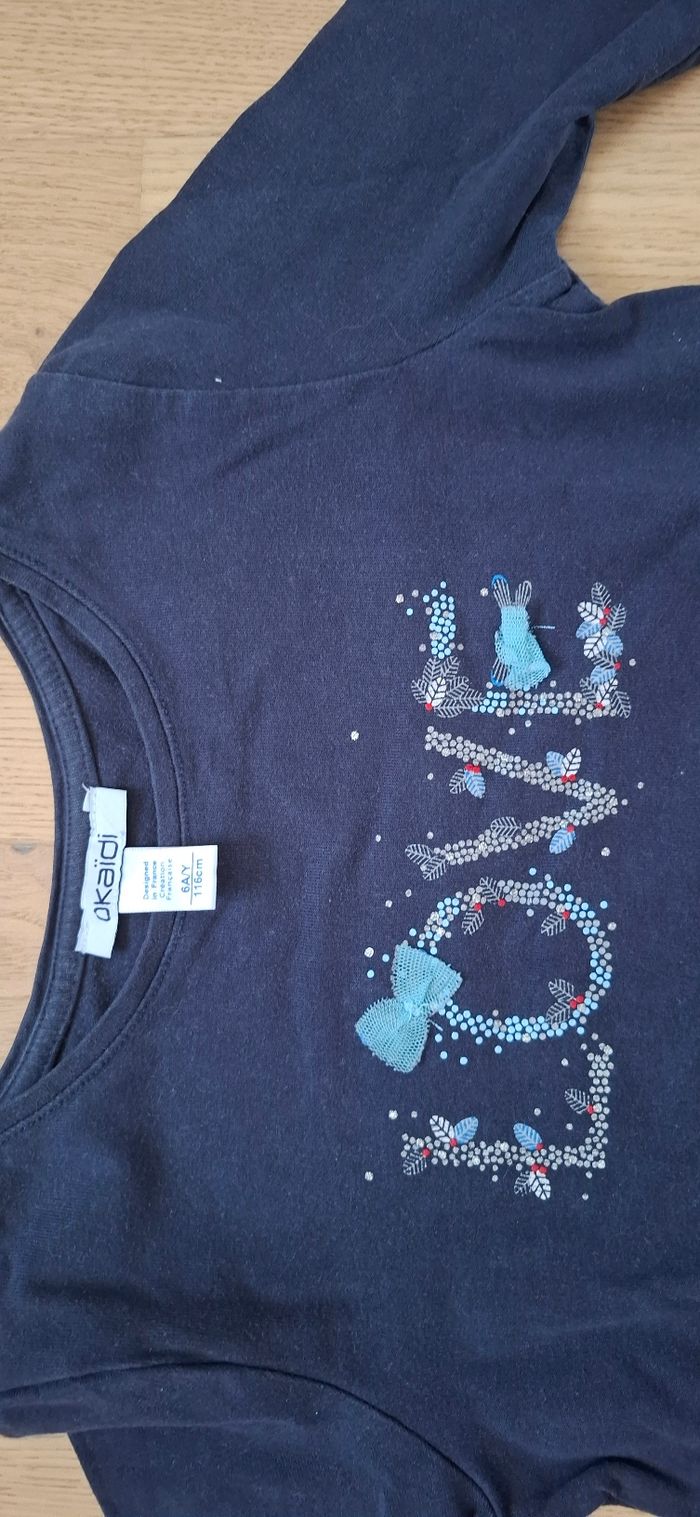 Tee-shirt bleu marine okaïdi 6 ans - photo numéro 2