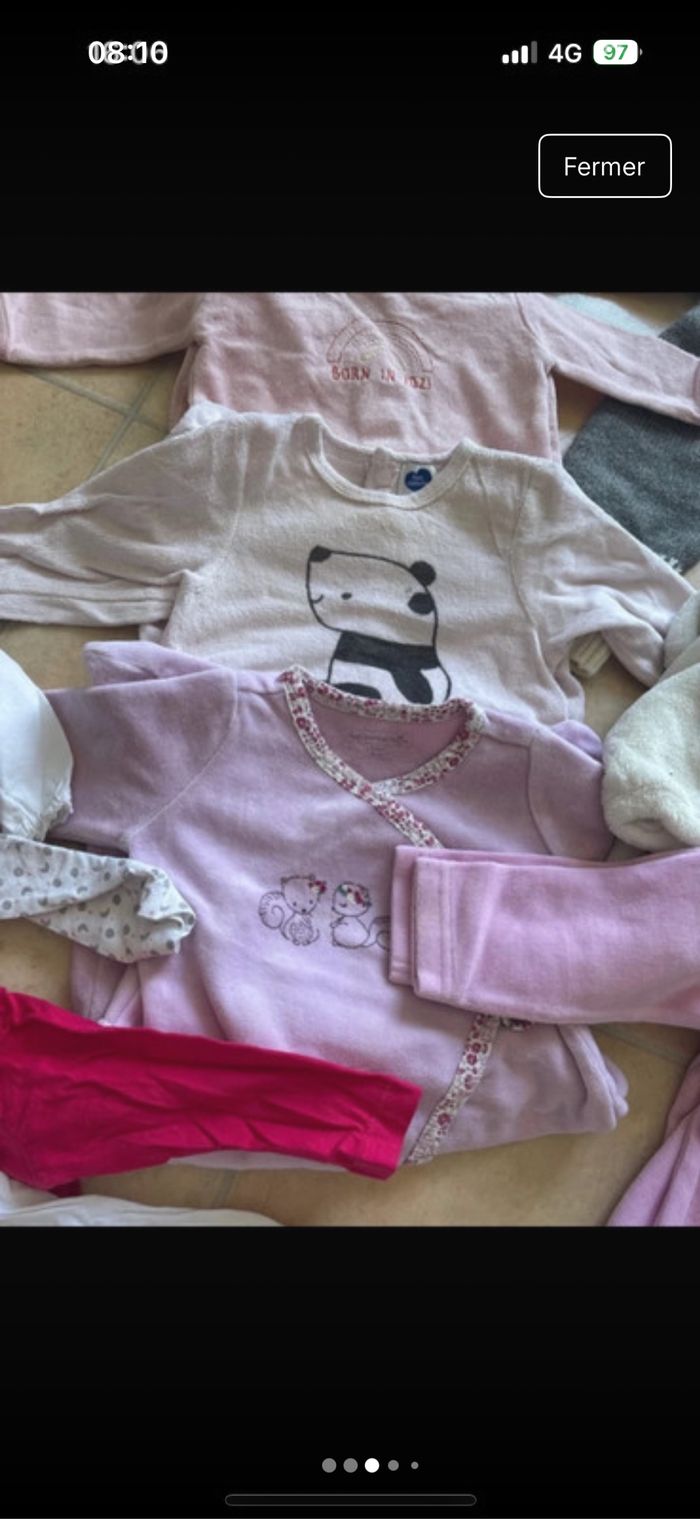 Lot 6 mois fille pyjamas vertbaudet - photo numéro 9