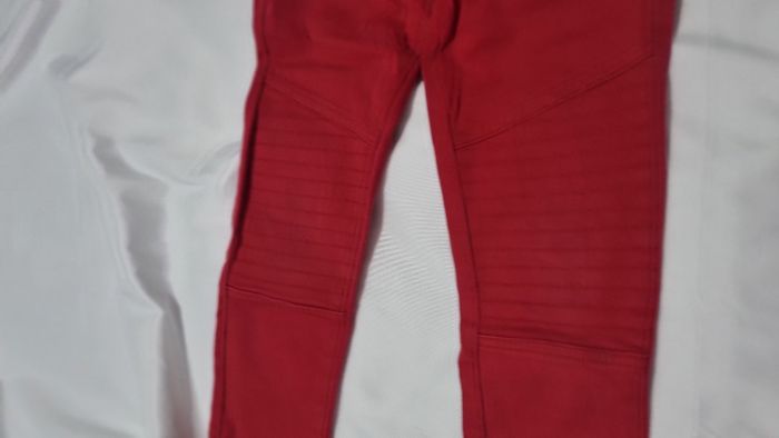 Pantalon Biker Rouge Vif pour Enfant - Taille 5 ans - photo numéro 4