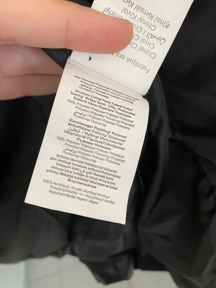 Manteau doudoune longue noire neuve Bonobo taille XL - photo numéro 8